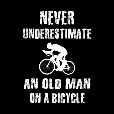 Never Underestimate An Old Man On A Bicycle Tapestry Official Cycling Merch