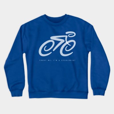 Trust Me Im A Cycologist Funny Cycling Christmas Crewneck Sweatshirt Official Cycling Merch