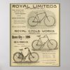 1894 royal cycle works bicycle ad art poster rdba7c3a7cb1d4292b401bf2c65dc656c wvc 8byvr 307 - Cycling Gifts