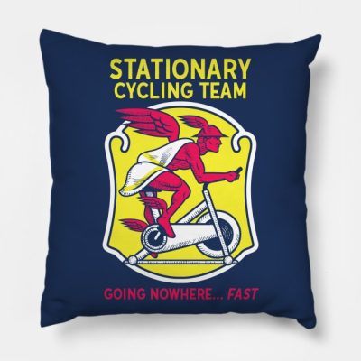 Stationary Cycling Team Throw Pillow Official Cycling Merch