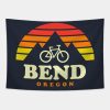 Bend Oregon Mountain Biking Bend Mtb Trails Retro Tapestry Official Cycling Merch