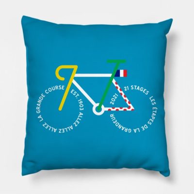 Tour De France 2021 Throw Pillow Official Cycling Merch