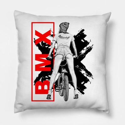 Life Behind Bars Bmx Bicycle Throw Pillow Official Cycling Merch