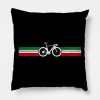 Cycling Italy Road Bike Racing Italian Flag Cyclis Throw Pillow Official Cycling Merch