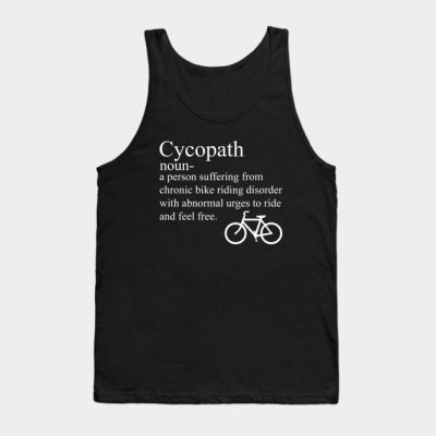 Funny Cycling Cycopath Noun Tank Top Official Cycling Merch