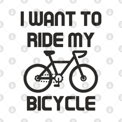 I Want To Ride My Bicycle Throw Pillow Official Cycling Merch