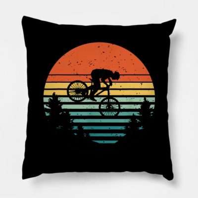 Downhill Mountain Bike Throw Pillow Official Cycling Merch