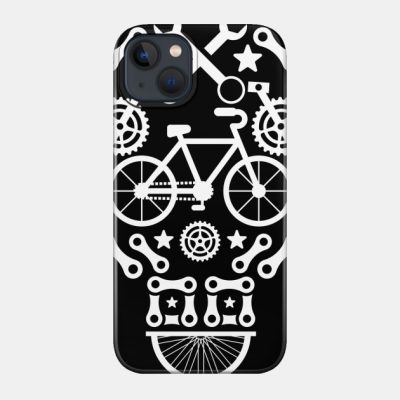 Funny Bicycle Cycling Skull Humor Graphic Phone Case Official Cycling Merch