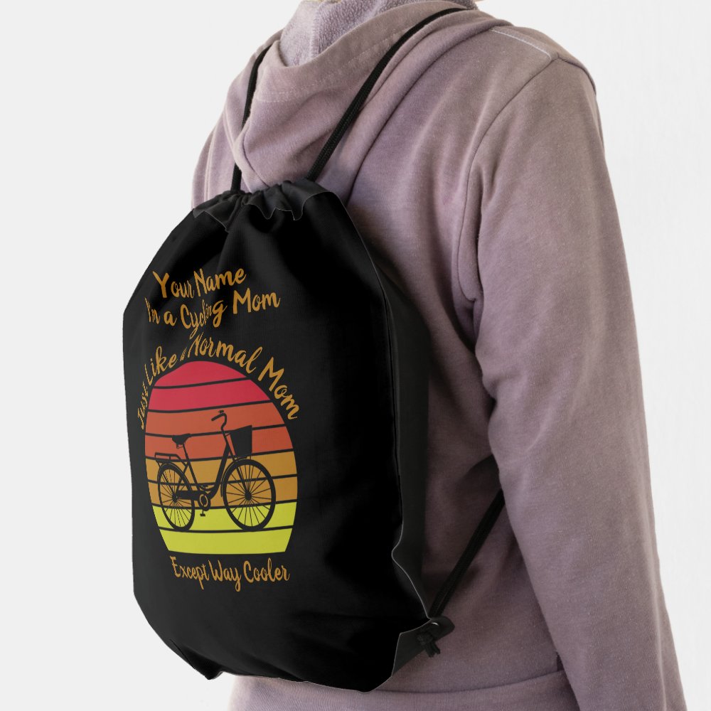 add name change text cycling mom except way cooler drawstring bag rf83b8761ac354a04b1082ff4241e4730 qwkt5 1000 - Cycling Gifts