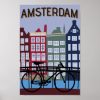 amsterdam travel poster rc244e990ac3740e7975dc33a753ab7d2 nu9 8byvr 307 - Cycling Gifts