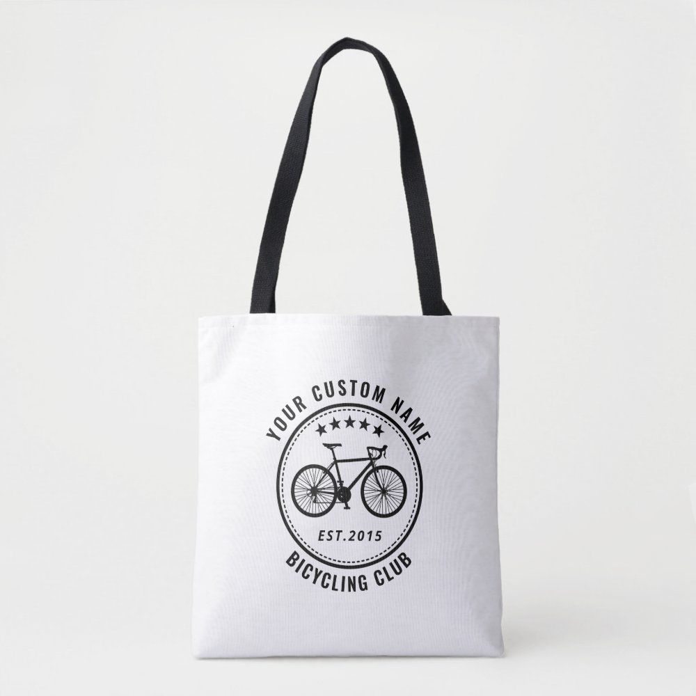 custom bike club family or location name tote bag r19ca8ac4e2274530b53bd57bb31f3aa5 6kcf1 1000 - Cycling Gifts