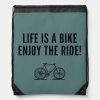 cycling inspirational quotes drawstring bag r7812445afc9f4cf887b3b7fd185bd6df zffcx 1000 - Cycling Gifts