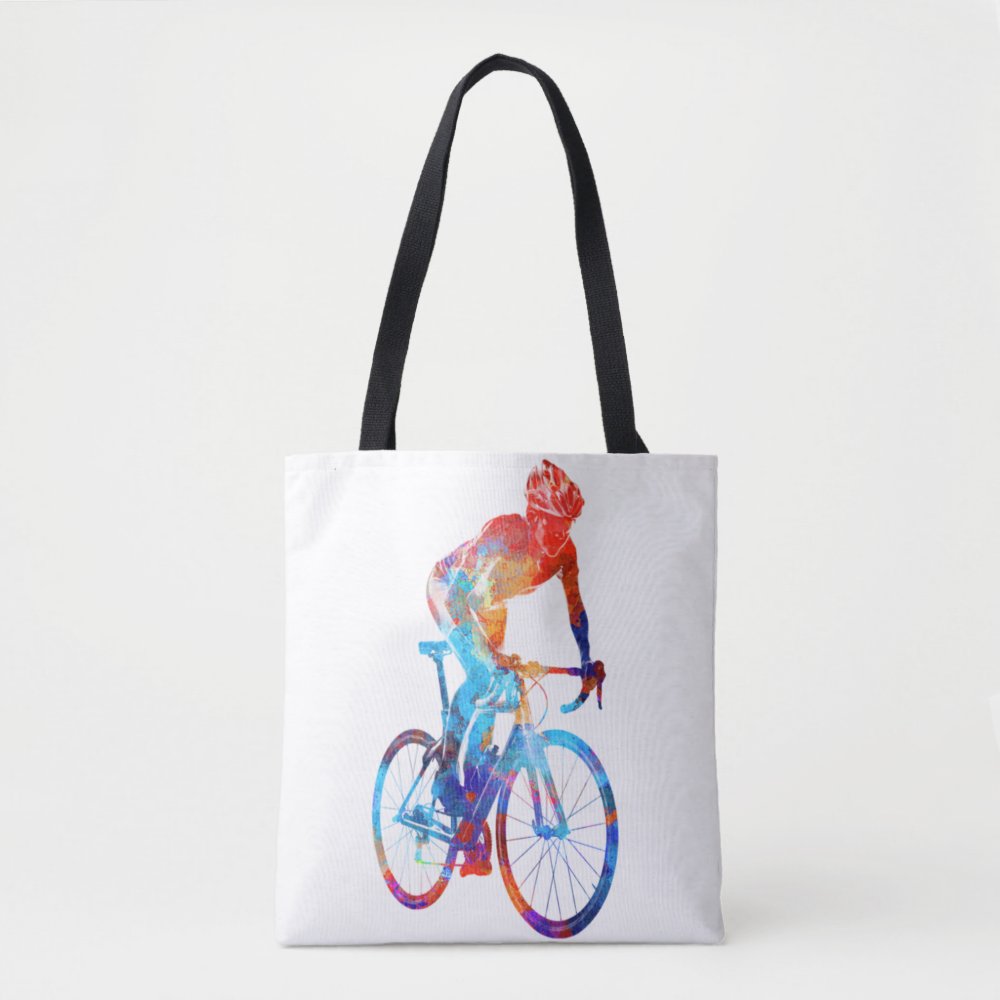 cycling road bicycle watercolor painting tote bag rf5e3d62dfa79421d8fbd2b1280f134dc 6kcf1 1000 - Cycling Gifts