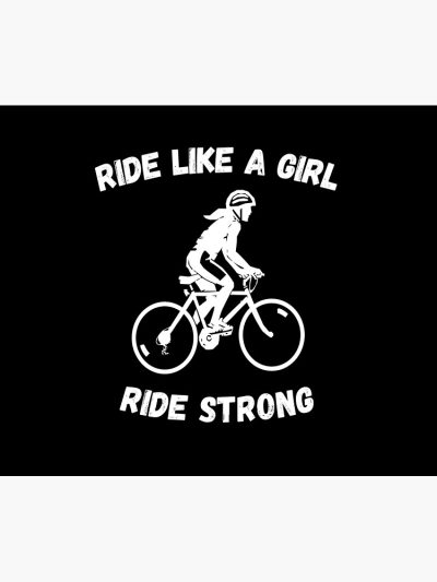 Cycling Girl, Ride Strong Tapestry Official Cycling Merch