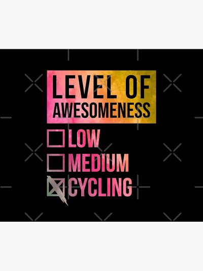 Level Of Cycling In Watercolor Tapestry Official Cycling Merch