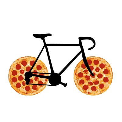 Pizza Bike Tote Bag Official Cycling Merch