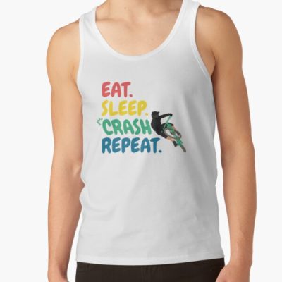 Eat Sleep Crash Repeat Tank Top Official Cycling Merch