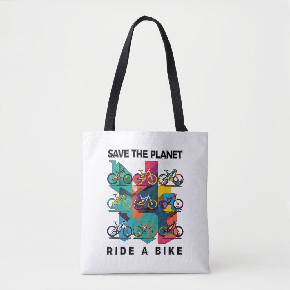 save the planet ride a bike a cycling design tote bag r0beb0e4a8cdb45799514405eaa02c7db 6kcf1 1000 - Cycling Gifts