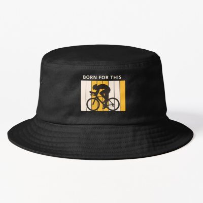 Born For This. Yellow Cycling. Bucket Hat Official Cycling Merch