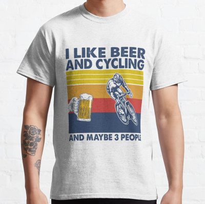 I Like Beer And Cycling And Maybe 3 People T-Shirt Official Cycling Merch