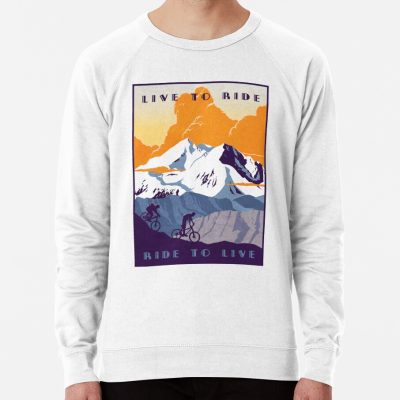 Live To Ride, Ride To Live Retro Cycling Poster Sweatshirt Official Cycling Merch