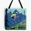 L'Alpe D'Huez Cyclist Poster Tote Bag Official Cycling Merch