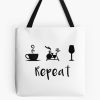 Coffee Pelo Wine Repeat Tote Bag Official Cycling Merch