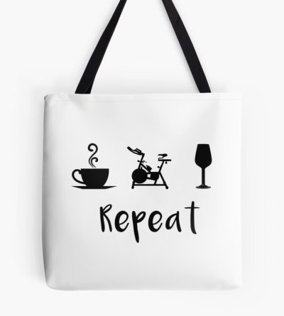 Coffee Pelo Wine Repeat Tote Bag Official Cycling Merch