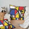 Mondrian Bicycle Art Throw Pillow Official Cycling Merch