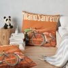 Retro Milan San Remo Cycling Art Throw Pillow Official Cycling Merch