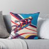 Retro Track Cycling Print Poster Throw Pillow Official Cycling Merch