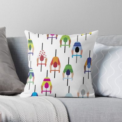 The Peloton – Cyclists Throw Pillow Official Cycling Merch