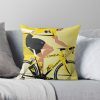 France Yellow Jersey Throw Pillow Official Cycling Merch