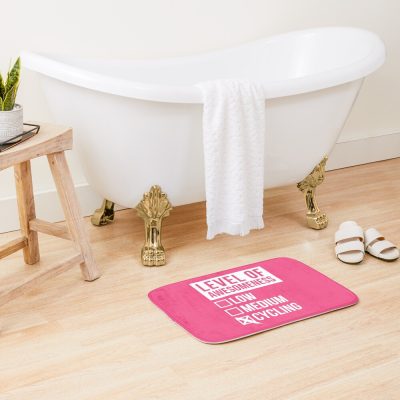 Level Of Cycling For Women Bath Mat Official Cycling Merch