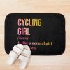 Cycling Girl Definition In Watercolor Bath Mat Official Cycling Merch