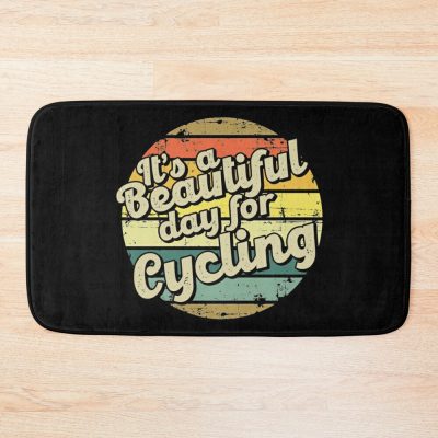 It'S A Beautiful Day For Cycling Bath Mat Official Cycling Merch