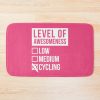 Level Of Cycling For Women Bath Mat Official Cycling Merch