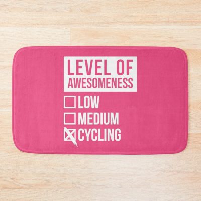 Level Of Cycling For Women Bath Mat Official Cycling Merch