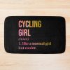 Cycling Girl Definition In Watercolor Bath Mat Official Cycling Merch