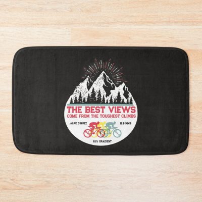 Alpe Dhuez Mountain Climbing Cycling Bath Mat Official Cycling Merch