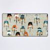 Cyclists On Tiles Road Mouse Pad Official Cycling Merch