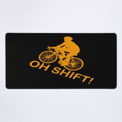 Oh Shift! Funny Cycling Bmx Saying Mouse Pad Official Cycling Merch