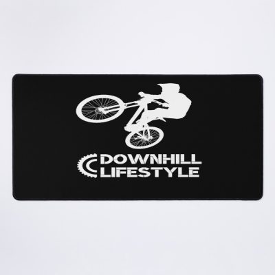 Lifestyle Biker Silhouette Going Downhill Mouse Pad Official Cycling Merch