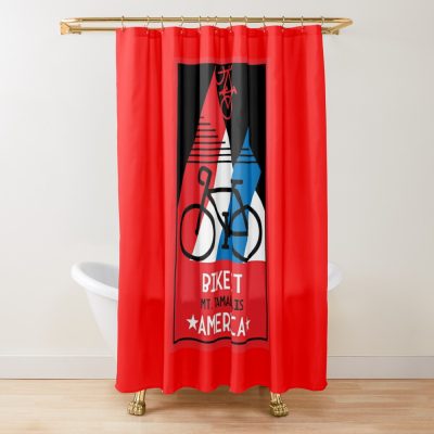 Cycling Mt. Tamalpais  America Shower Curtain Official Cycling Merch