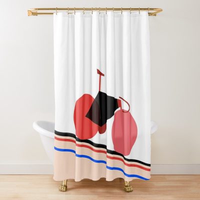 Track Bike On Velodrome Shower Curtain Official Cycling Merch