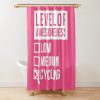 Level Of Cycling For Women Shower Curtain Official Cycling Merch