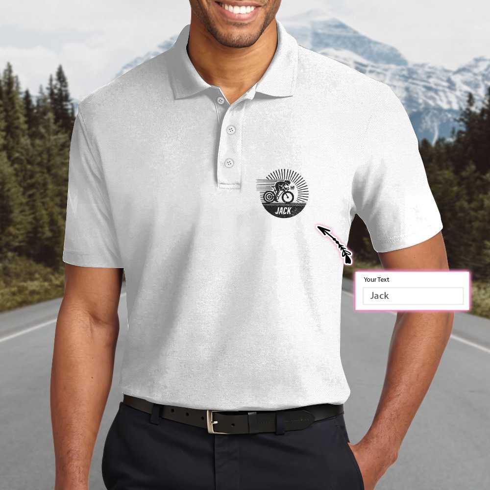 Cycling Dad Like A Regular Dad But Cooler EZ16 0104 Custom Polo Shirt - Cycling Gifts
