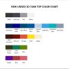 tank top color chart - Cycling Gifts